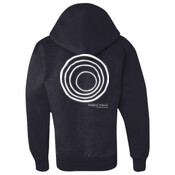 YOUTH Champion Double Dry Eco Hooded Sweatshirt with CirclePlus_White
