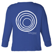 TODDLER Long Sleeve Cotton Jersey Tee with Circle Plus/White