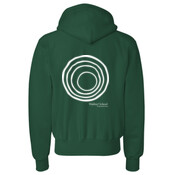ADULT Champion Reverse Weave Hooded Sweatshirt with CirclePlus_White